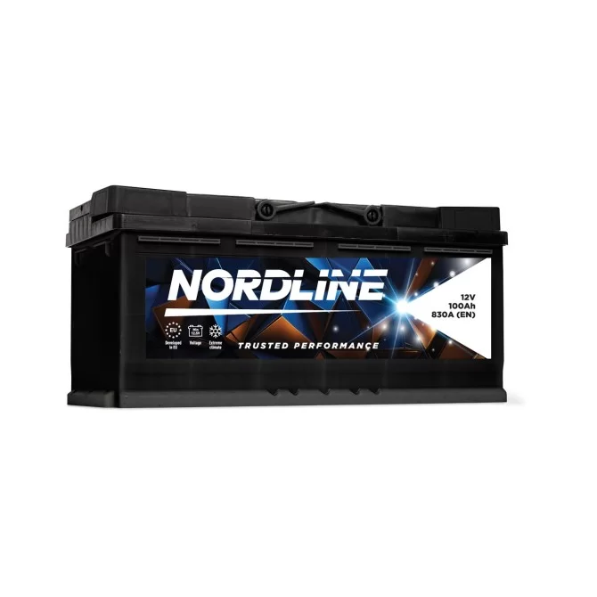 Akum. Nordline 100 Ah 12V 830A 354x175x190 mm