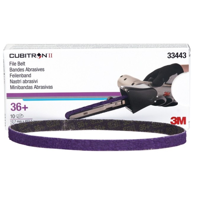 3M Cubitron Ii File Belt 12.7x457.2mm 36+ 10-pack šlifavimo juosta