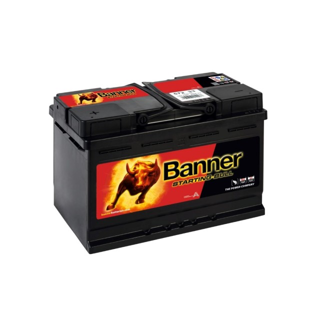 Banner Starting Bull 72Ah + - 12V 650A 278X175X190mm