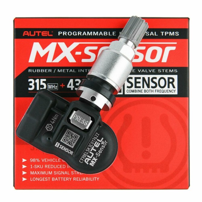 TPMS,dav. Autel MX-Sensor ALU 315/434 MHz alu silver