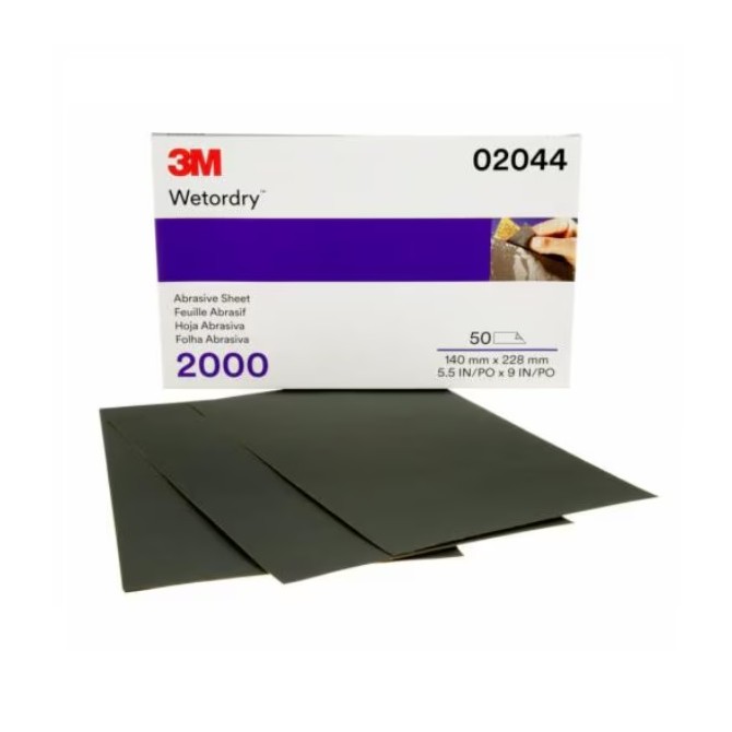 3M Sandpaper P2000 Perfect-It Microfine 138x230mm 50 pc. для мокрого шлифования