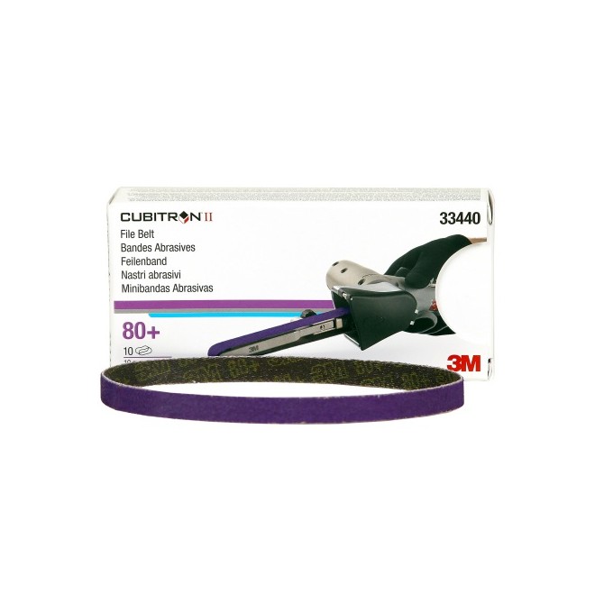 3M Cubitron Ii File Belt 10x330mm 80+ 10-pack sanding tape