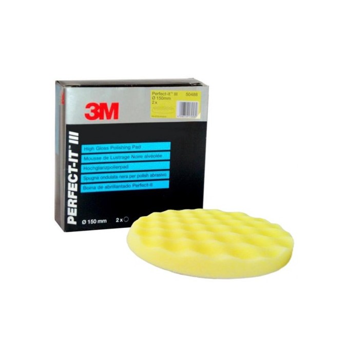 3M Perfect-It III Conv. Foam Pad Yellow 150mm 