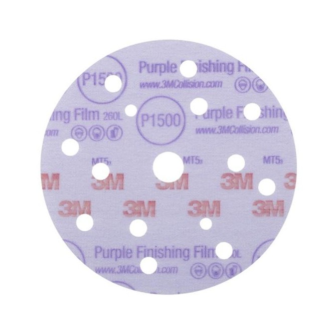 3M Purple Disc P1500 150mm (50 Pcs.) lihvketas