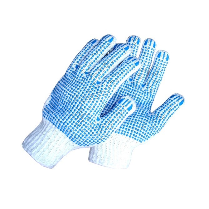  Knitted Gloves With PVCx2, 700G, size 10  megztos pirštinės su PVC