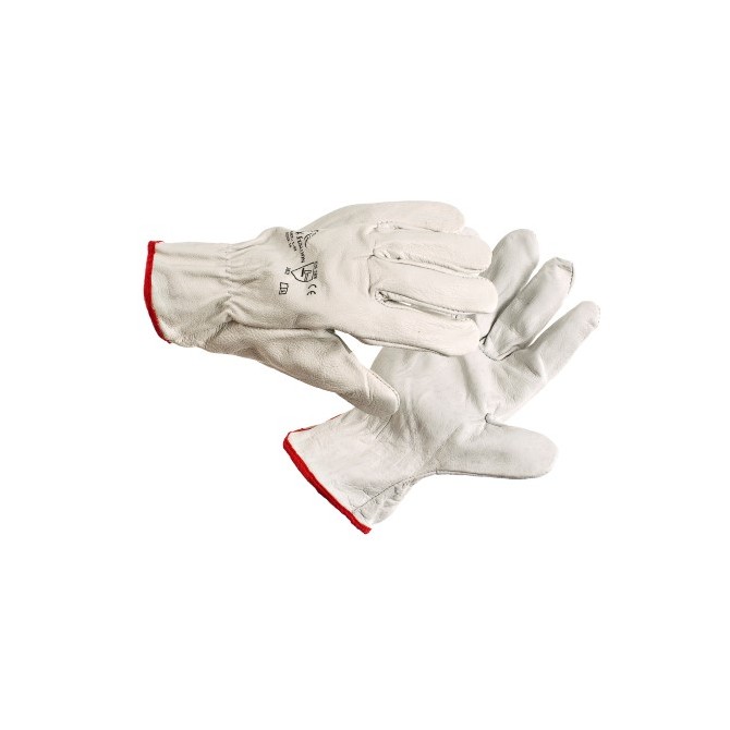  Cowhide gloves, top and palm smooth leather, size 10, 12 pair перчатки из бычьей кожи, верх и ладо