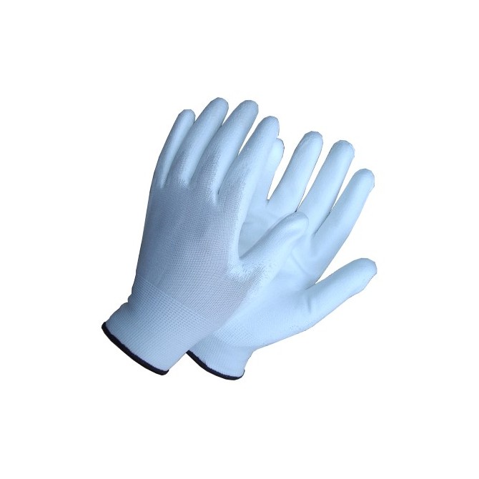  Polyester gloves with polyurethane palm, size 10, 12 pairs перчатки из полиэстера с полиуретано