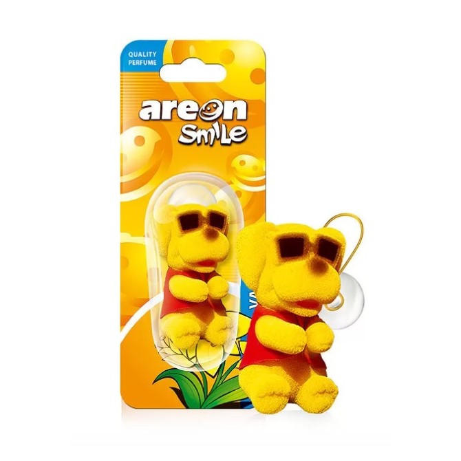 AREON Smile Toy Vanilla / Yellow Dog gaisa atsvaidzinātājs