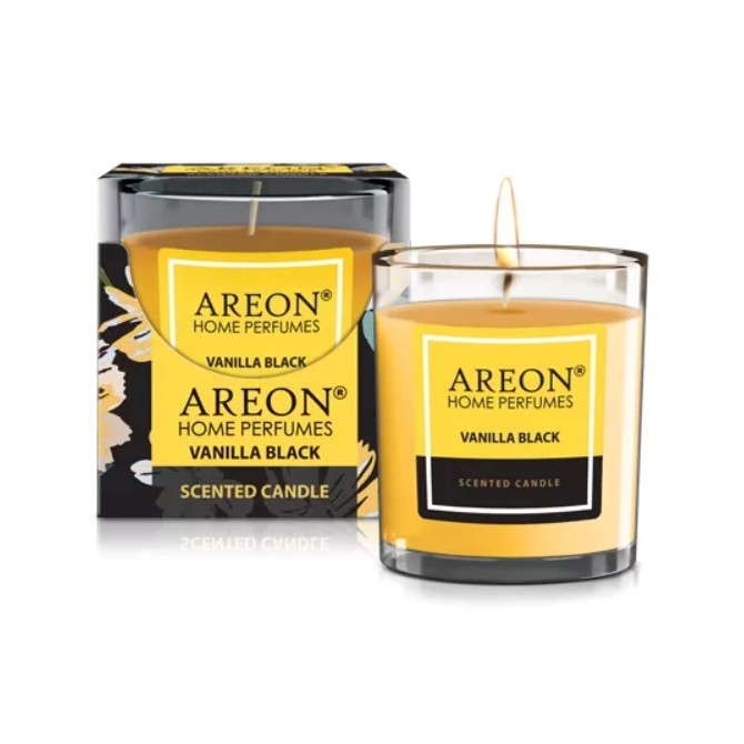 AREON Vanilla Black 120 g lõhnaküünal ~25 H