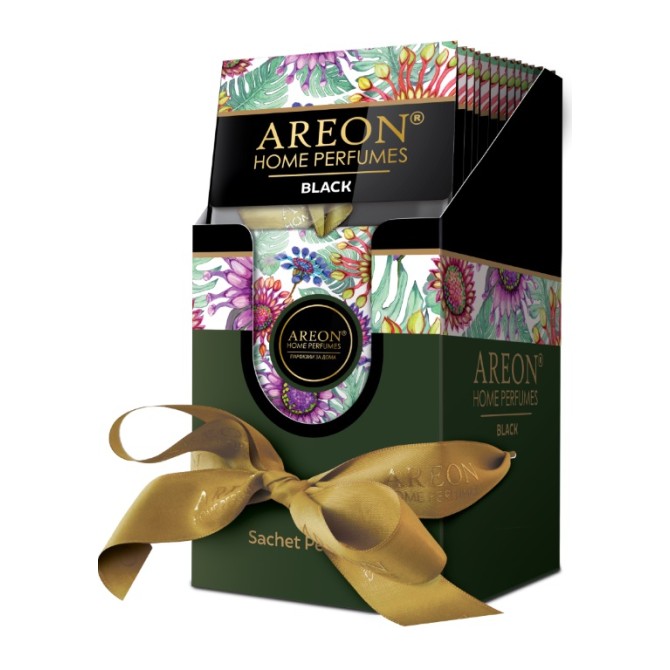 AREON Premium Black 12pc. paciņa smaržas