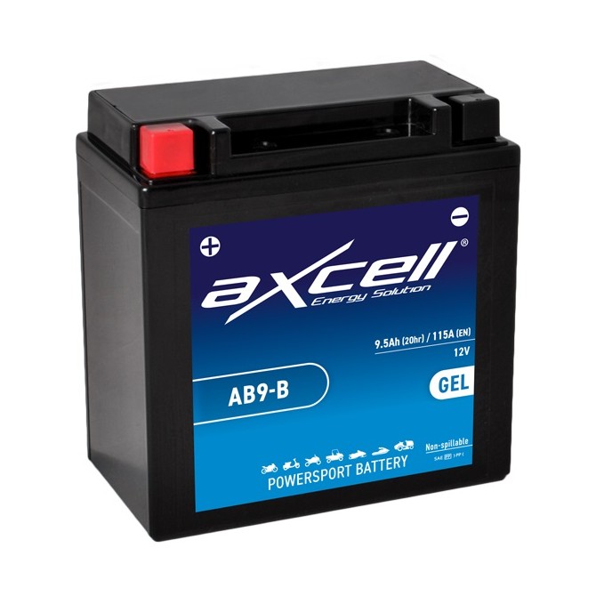 Akum. Axcell 9 Ah GEL +/- 12V 115A 135x75x139mm