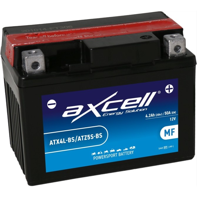 AXCELL MF BATTERY-ATX4L-BS, With Acid akumulators