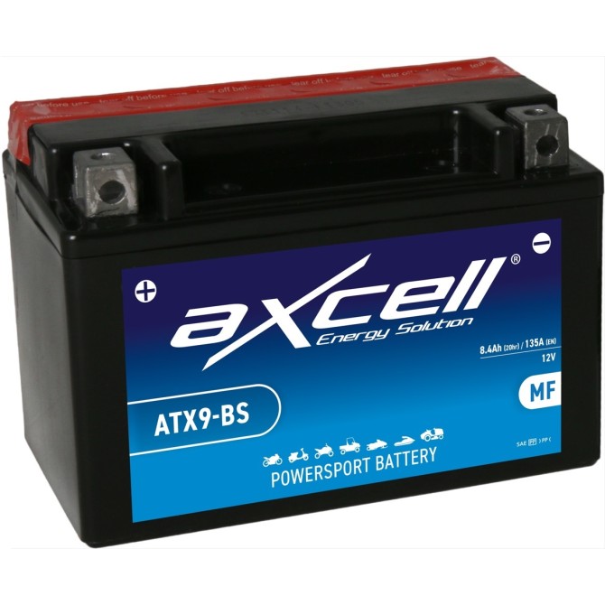 AXCELL MF BATTERY-ATX9-BS, With Acid akumulators