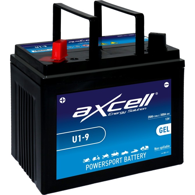 AXCELL Garden GEL 28Ah 300A +/- 12V 195x125x176mm аккумулятор