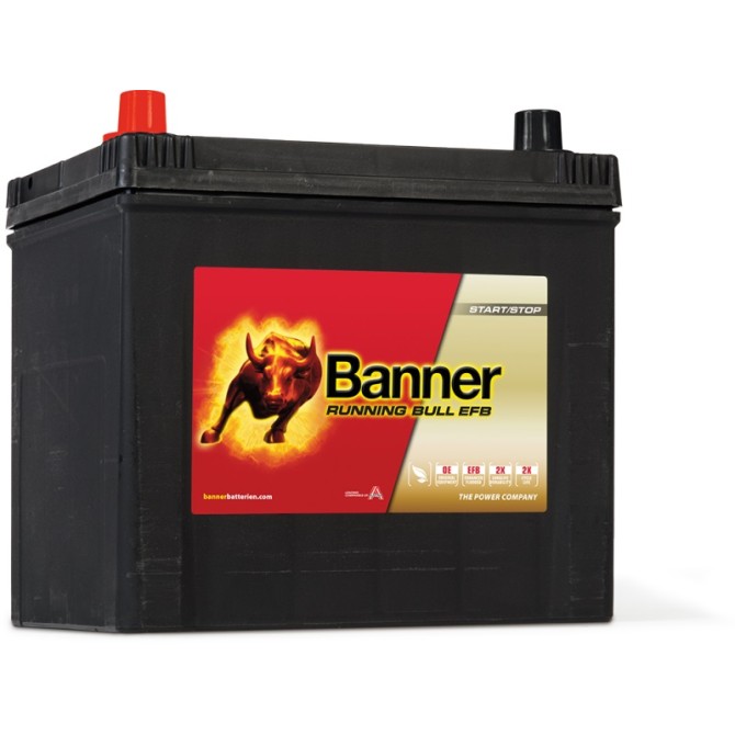 BANNER Running Bull EFB 65Ah 550A +- 12V, 233x173x203/225mm аккумулятор