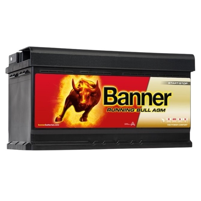 BANNER Running Bull AGM 95Ah 850A 12V 354x175x190mm аккумулятор