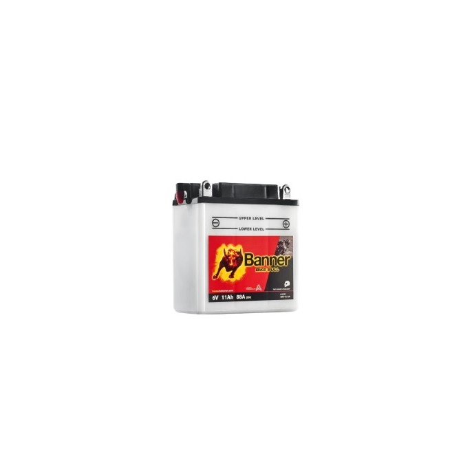 BANNER Bike Bull 11Ah 88A 6V 122x62x132mm battery