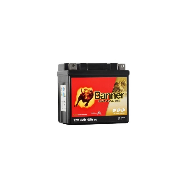 BANNER Bike Bull GEL 6Ah 95A 12V 114x71x106mm battery