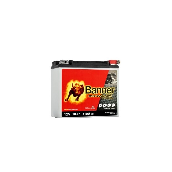 BANNER Bike Bull PRO 18Ah 310A 12V 175x88x155mm battery