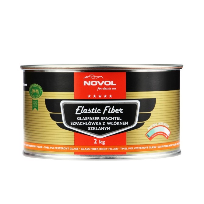 NOVOL for CLASSIC CAR Elastic Fiber Filler 2 Kg шпаклевка со стекловолокном