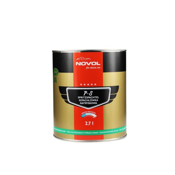 NOVOL for CLASSIC CAR P-S Filler Spray 2.7 L аэрозольная шпаклевка