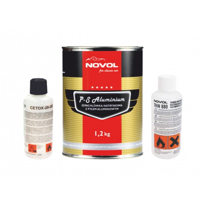 NOVOL for CLASSIC CAR P-S Aluminium Filler Spray 1.2 Kg 