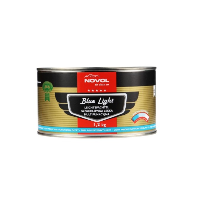 NOVOL for CLASSIC CAR Lekka Multif. Blue Light 1.2Kg segamisindikaatoriga kergpahtel