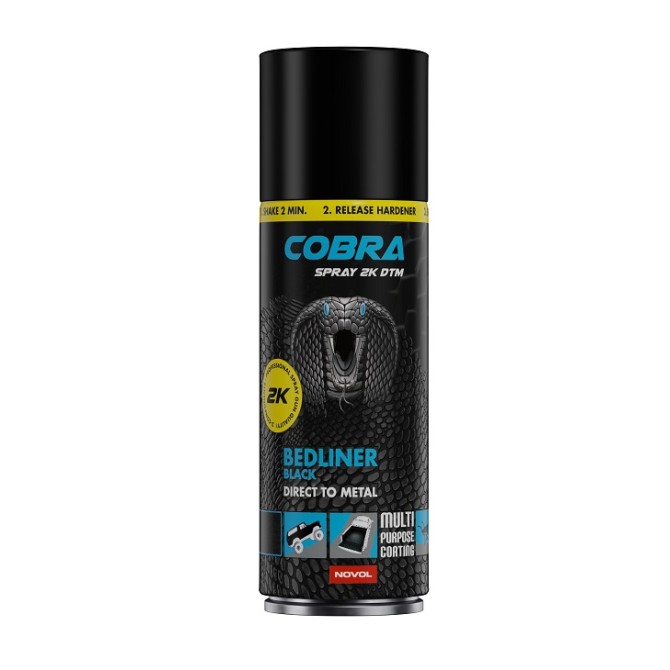 COBRA COBRA 2K DTM SPRAY BLACK 400ml защитное покрытие