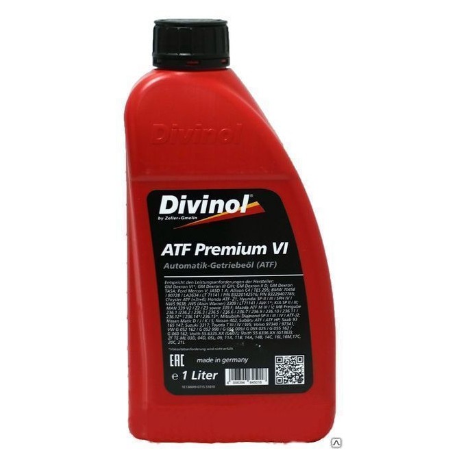 DIVINOL ATF Premium VI 1L  automatinės transmisijos alyva