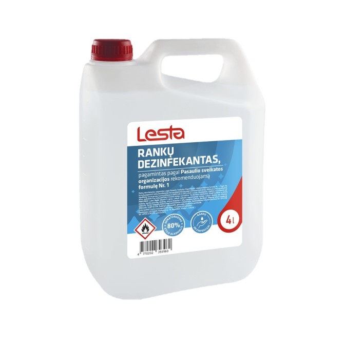 LESTA Hand Disinfectant 4 L дезинфицирующее средство для рук