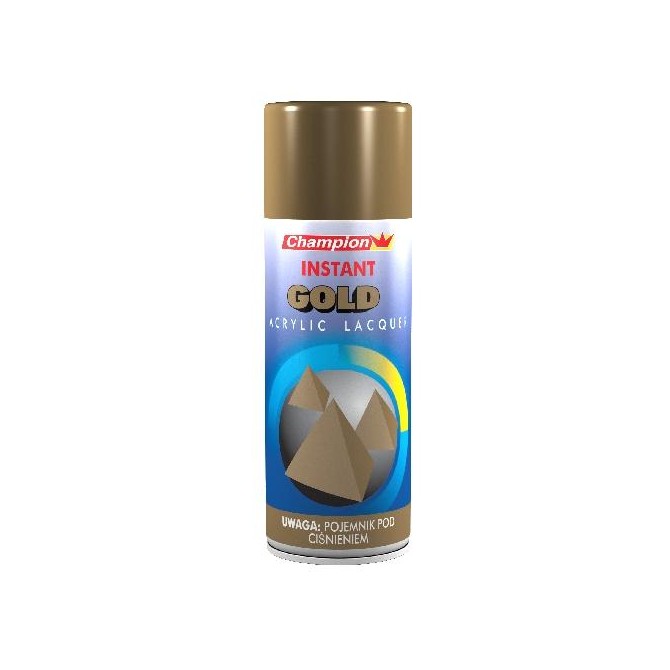 CHAMPION aero Enamel Super Gold Metalic 400ml aerosola emaljas krāsa