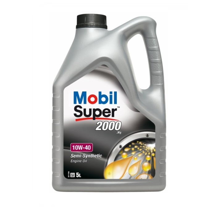 MOBIL Super 2000 10W-40 5L semi-synthetic oil