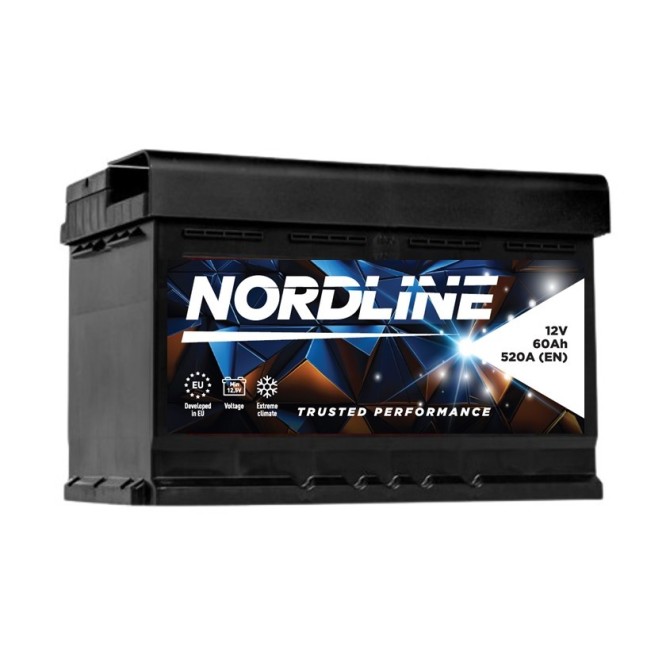 NORDLINE Nordline 60 Ah 12V 520A 241x175x175mm аккумулятор