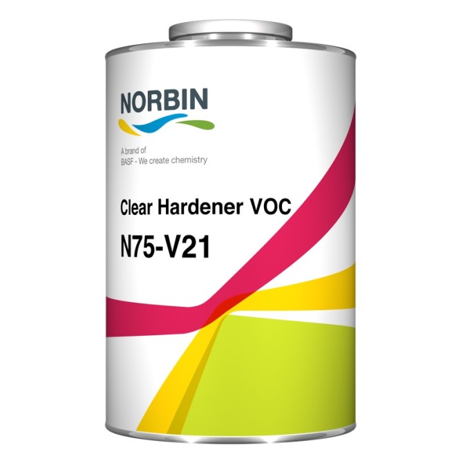 NORBIN N75-V21 Clear Hardener Voc 1L cietinātājs caurspīdīgai lakai