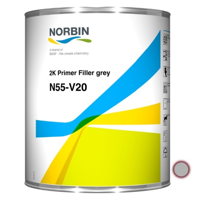 NORBIN N55-V20 2K Primer Filler Grey 2.5L gruntas