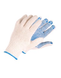  Knitted Gloves With PVC,...