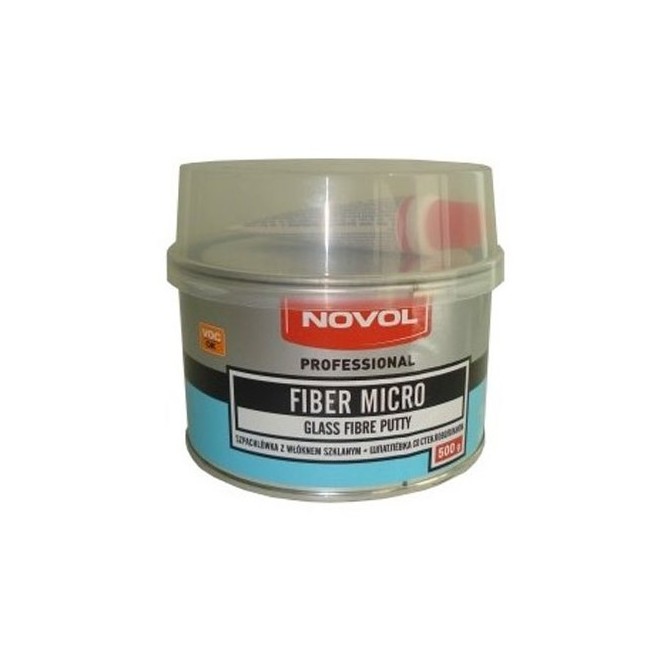 NOVOL Putty Fiber Micro 0.50 Kg glaistas su stiklo pluoštu 