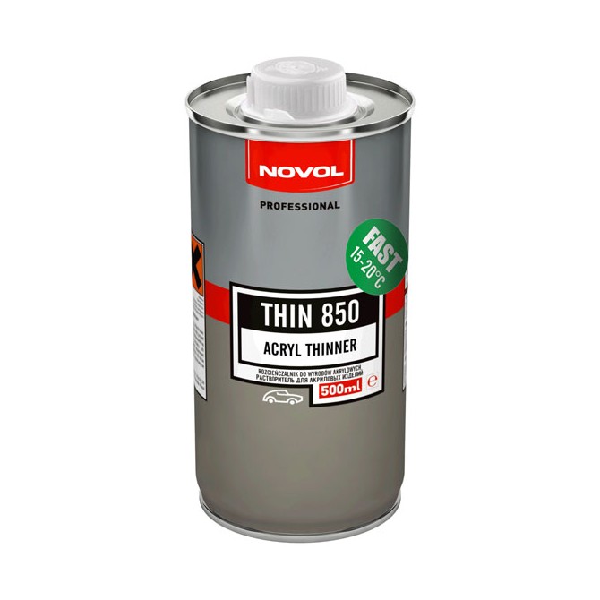 NOVOL Thin 850 Acrylic Thinner Fast 0.5L akrila šķīdinātājs