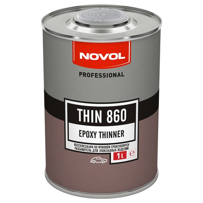 NOVOL Thin 860 Thinner For Epoxy Products 1L kõvendi epoksükrundi jaoks