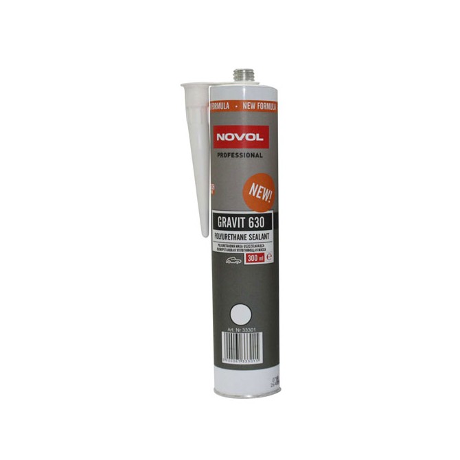 NOVOL Gravit 630 Elastic Polyurethane Sealant - White 300ml elastingas poliuretano sandariklis