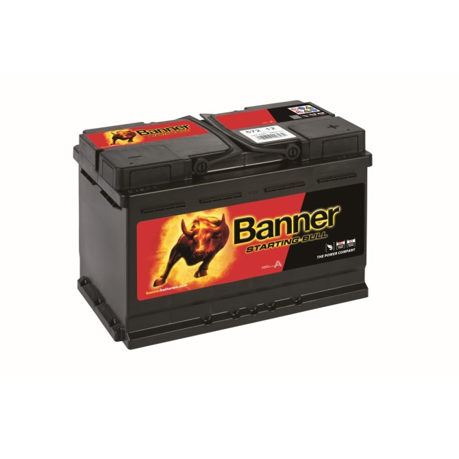 BANNER Starting Bull 72Ah 650A 12V 278x175x190mm akumulators