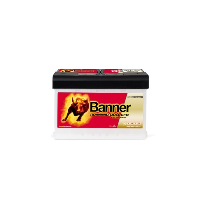 BANNER Running Bull EFB 75Ah 700A 278x175x190mm battery