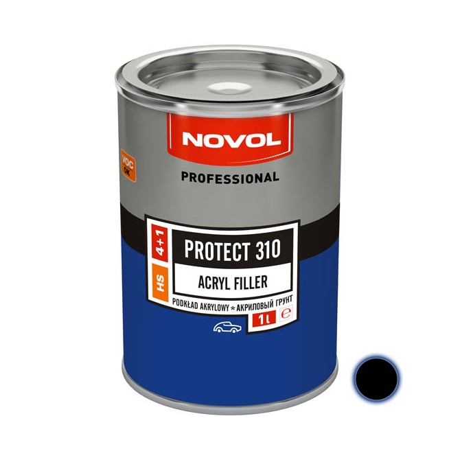 NOVOL Protect 310 Acryl Filler 4:1 Black 1L akrila grunts