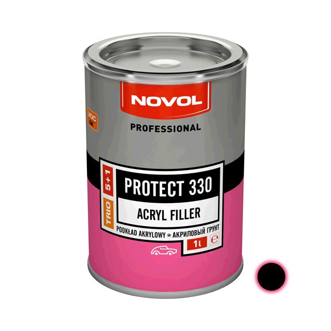 NOVOL Protect 330 Acryl Filler 5:1 Black 1L akrüül kruntvärv