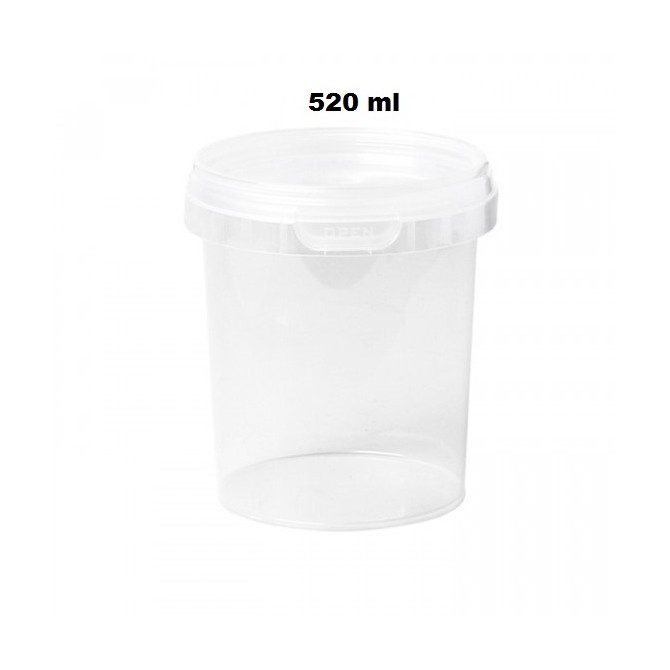  Cup 520 ml With Lid Set (380 Pcs.) indas su dangteliu