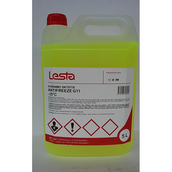 LESTA Antifreeze G11 -35°C 5l aušinimo skystis