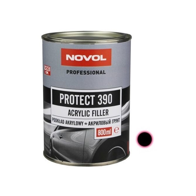 NOVOL Protect 390 4+1 HS Black 0.8L  akrila grunts