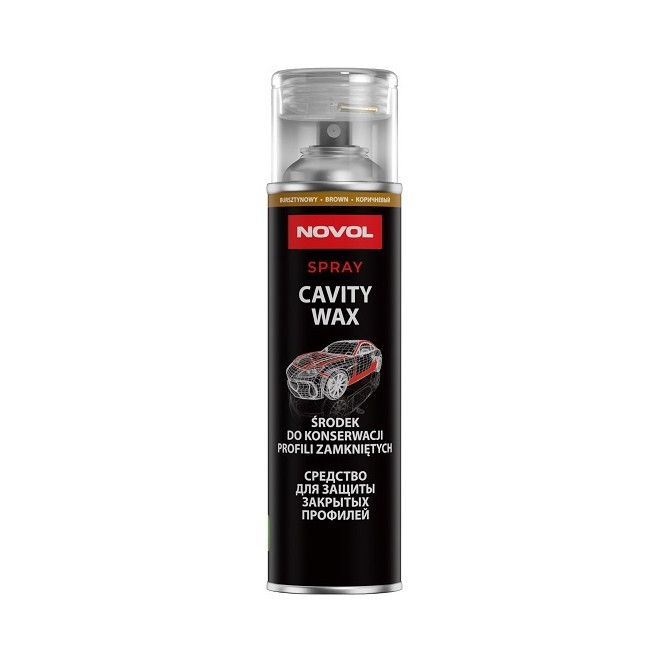 NOVOL Spray Cavity Wax Brown 0.5L dobu sekcijas vasks