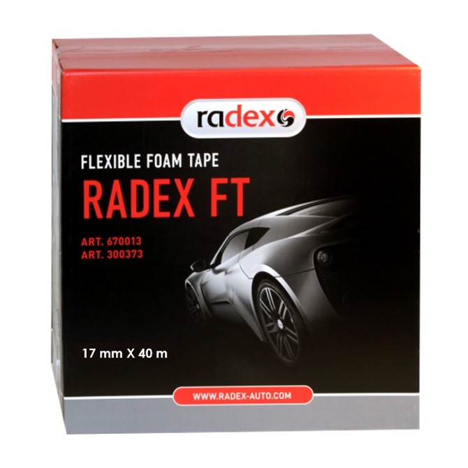 RADEX Masking Foam Tape Ft 17mm x 40M poroloninė maskavimo juosta