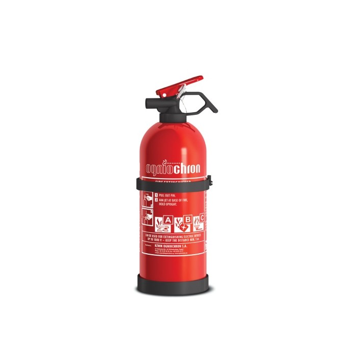 OGNIOCHRON Powder Fire Extinguisher ABC 1 kg miltelinis gesintuvas su manometru